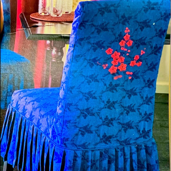 Bundle of 6) New Pier One Chair slip covers set of cherry